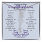 To my daughter with message card and flower name necklace, polished stainless steal (october) - Sheer: your Luck - Sheerluck-art.com