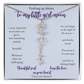 Daughter — Pushing up daisies — Flower name necklace