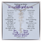 To my daughter with message card and flower name necklace, polished stainless steal (july) - Sheer: your Luck - Sheerluck-art.com