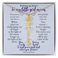 To my daughter with message card and flower name necklace, 18k yellow gold finish (july) - Sheer: your Luck - Sheerluck-art.com
