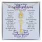 To my daughter with message card and flower name necklace, 18k yellow gold finish (september) - Sheer: your Luck - Sheerluck-art.com