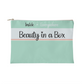 Small zippered (natural) pouch for makeup or other small stuff - Sheer: your Luck - Sheerluck-art.com