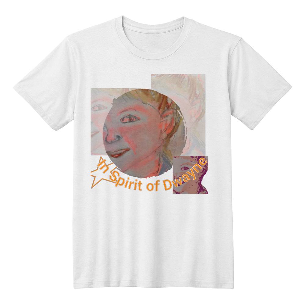 Spirit of Dwayne White T-shirt - Sheer: your Luck - Sheerluck-art.com