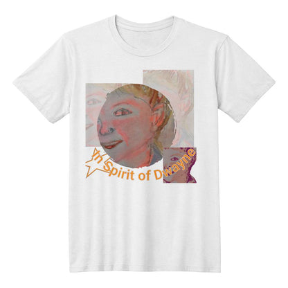 Spirit of Dwayne White T-shirt - Sheer: your Luck - Sheerluck-art.com