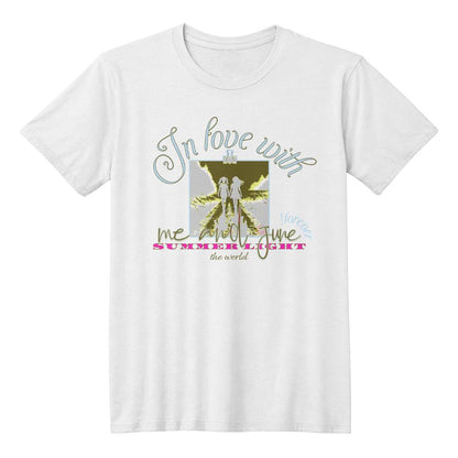 Summer light White T-shirt - sheer: your Luck - Sheerluck-art.com