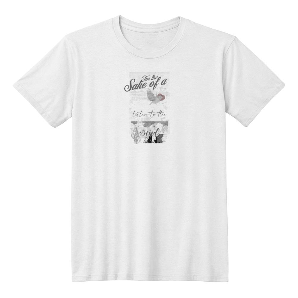 Sake of a Heart White T-shirt - Sheer: your Luck - Sheerluck-art.com