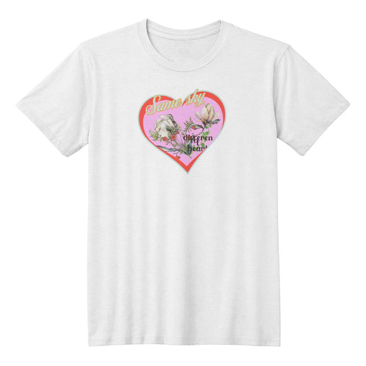 Same sky White T-shirt - Sheer: your Luck - Sheerluck-art.com