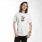 Loving You, Teddy Bear White T-shirt, on a human - Sheer: your Luck - Sheerluck-art.com