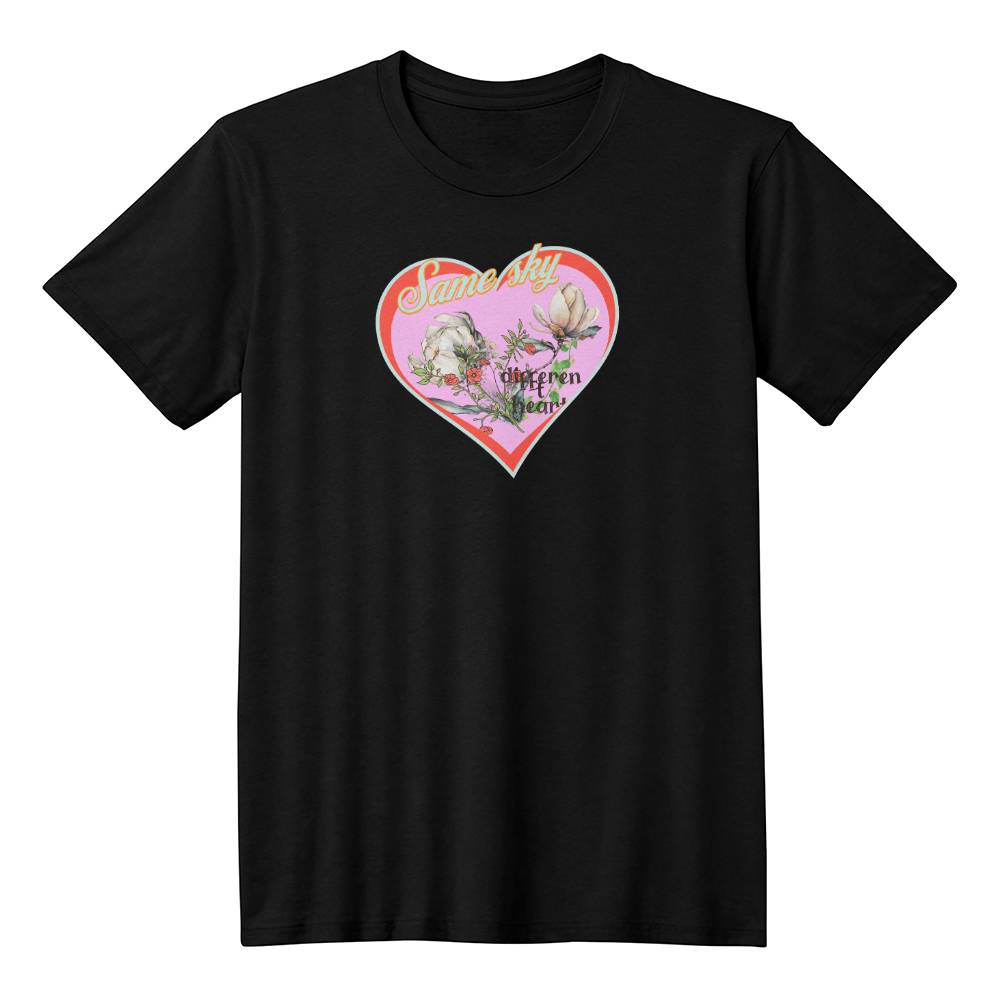 Same sky Black T-shirt - Sheer: your Luck - Sheerluck-art.com