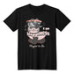 Cat Happiness Black T-shirt - Sheer: your Luck - Sheerluck-art.com