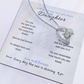 To my daughter with message card and forever love necklace, 14k white gold finish, dreamlike image - Sheer: your Luck - Sheerluck-art.com