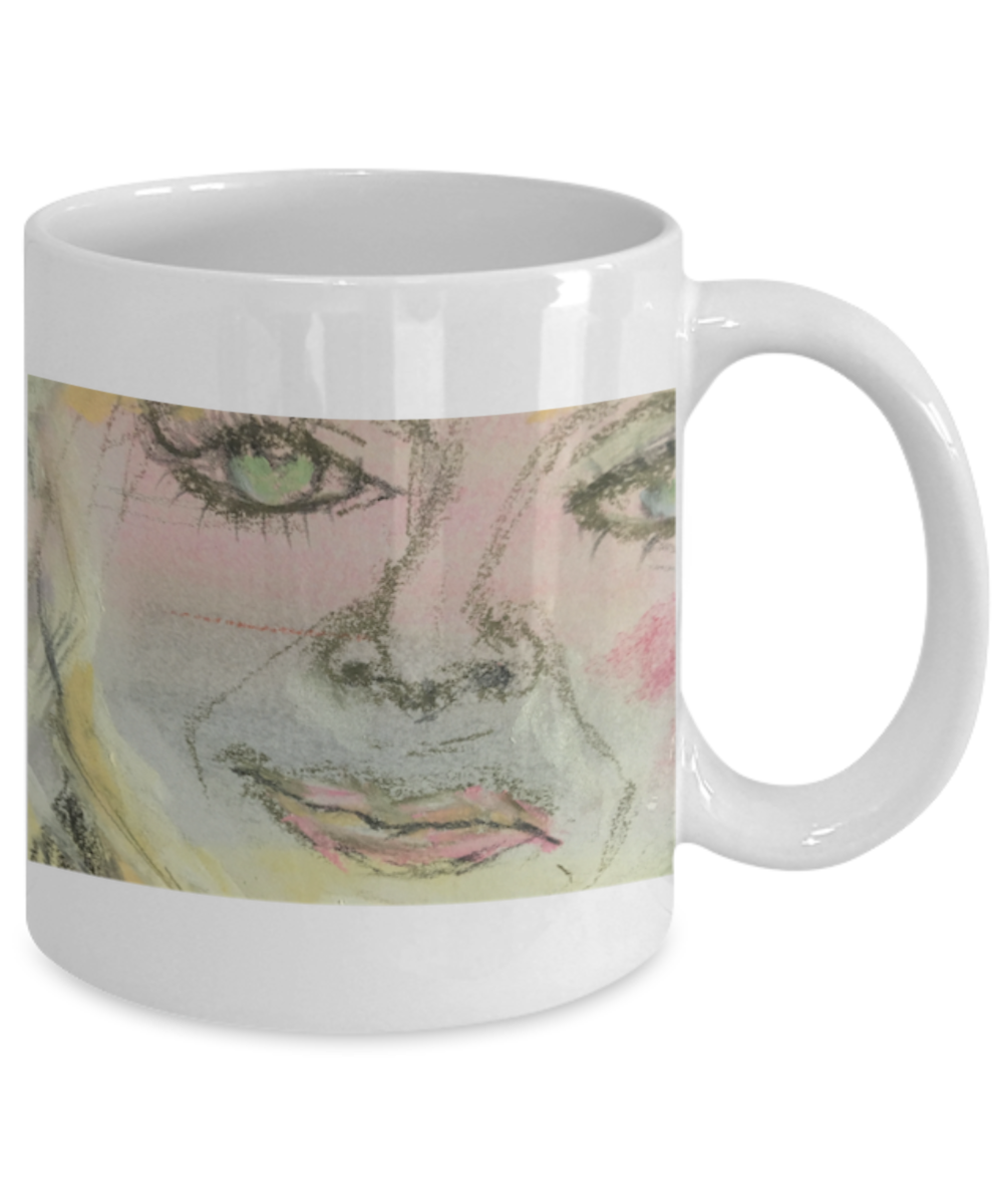 Cup of choice (sketch of Madonna) - Sheer: your Luck - Sheerluck-art.com