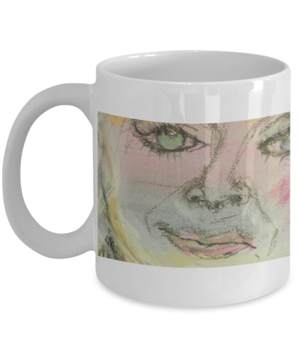 Cup of choice (sketch of Madonna) - Sheer: your Luck - Sheerluck-art.com